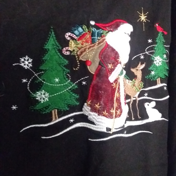 Christmas Theme Long Sleeve T-Shirt - Picture 2 of 3